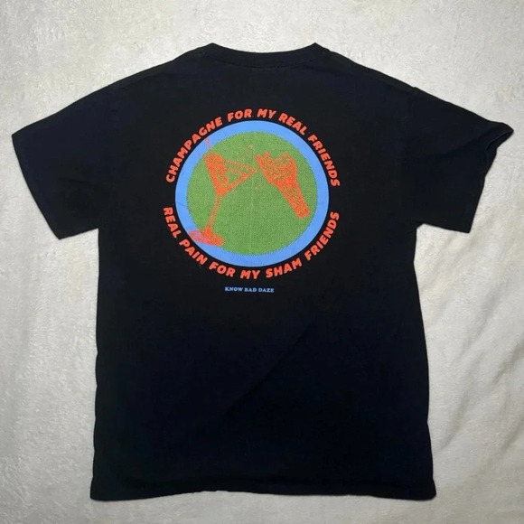 Zumiez Other - Zumiez Champagne Friends Martini Graphic Tee by Know Bad Daze